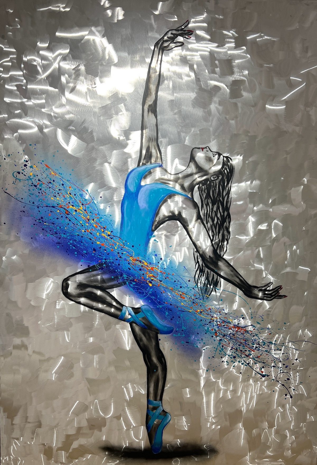 Bailarina Pirouette azul